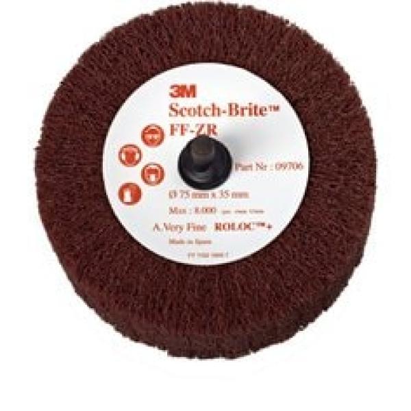 Scotch-Brite™ Roloc™ Lamellenbürste FF-ZR, grau, 50 mm x 25 mm, S FIN