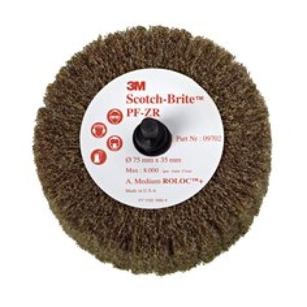 Scotch-Brite™ Roloc™ Lamellenbürste PF-ZR, braun, 50,8 mm x 25 mm, A MED