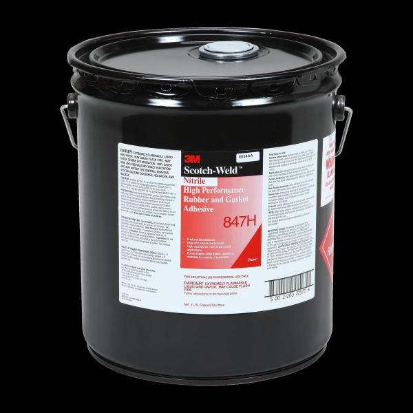 3M™ Lösemittelklebstoff auf Nitrilkautschukbasis 847, Braun, 20 L