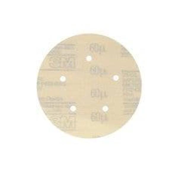 3M™ Hookit™ Microfinishing Filmscheibe 266L, 125 mm, 60 MIC, 5-fach gelocht