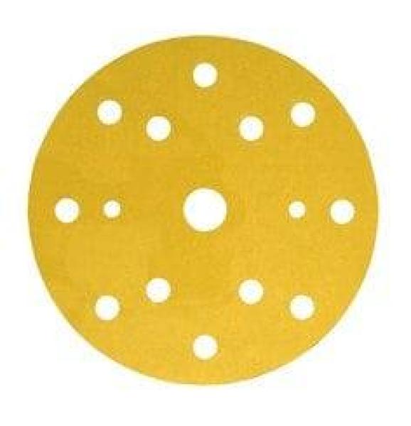 3M™ Hookit™ Papierschleifscheibe 255P, 150 mm, P100, 15-fach gelocht