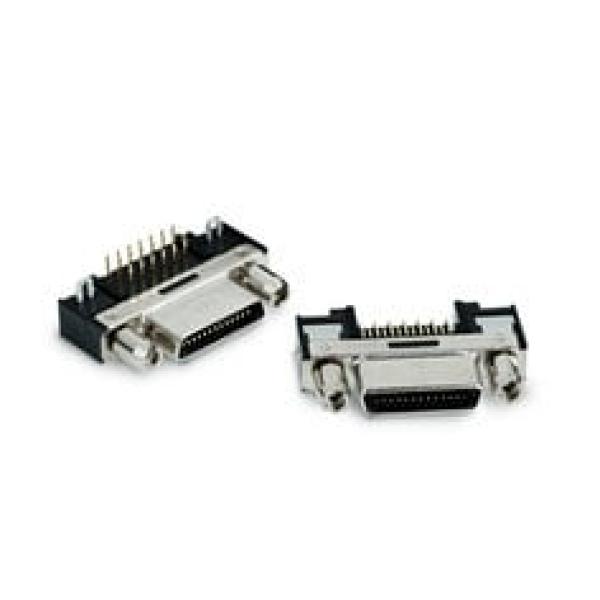 3M™ 12214-5150, Stecker SDR Steckerbuchse, 90° abgewinkelt, 14-pol, 122 Serie, 0,8 mm, 0,76 µm Au