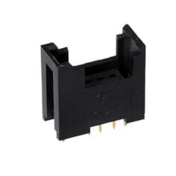 3M™ 37203-62A3-003 PL, Mini Clamp II, Buchsenstecker für die Leiterplattenmontage, 180° gerade, 03-polig, 372 Serie, 0,20 µm Au, Schwarz