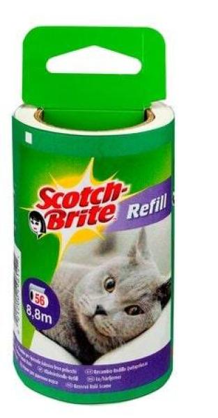 Scotch-Brite™ Ersatzrolle für Tierhaar-/ Kleider-Fusselroller 836/837RP-56EU, 1 Stück à 56 Blatt