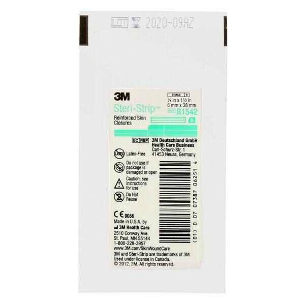 3M™ Steri-Strip™ Wundverschlussstreifen, 1542NP-12, 6mm x 38mm, 12 x 6 Streifen/Packung