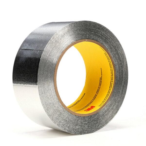 3M™ Aluminum Foil Tape 34383, Silver, 2 in x 60 yd, 4.5 mil, 24 rolls per case