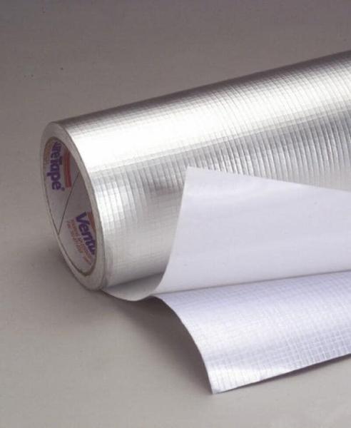 3M™ VentureClad™ Heavy Duty Insulation Jacketing Tape 1579GCW-WME, Embossed, White, 46 in x 25 yd, 1 roll per case