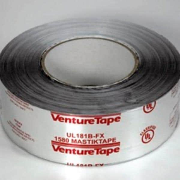 3M™ Venture Tape™ UL181B-FX Mastik Foil Tape 1580-P, Silver, 2 in x 100 ft, 24 rolls per case