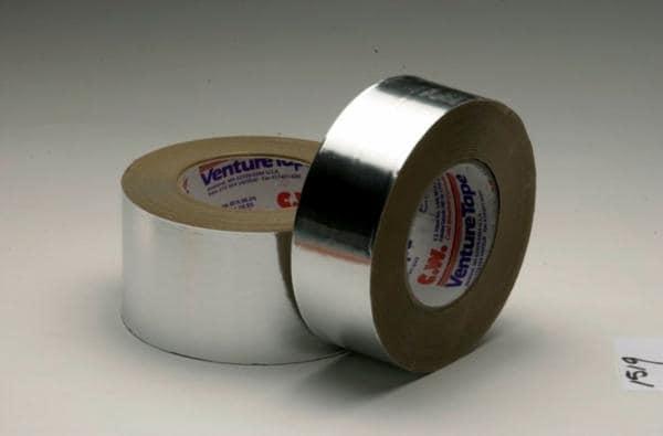 3M™ Venture Tape™ Aluminum Foil Tape 1519CW, Silver, 7 1/2 in x 420 yd, 5 mil, 1 roll per case