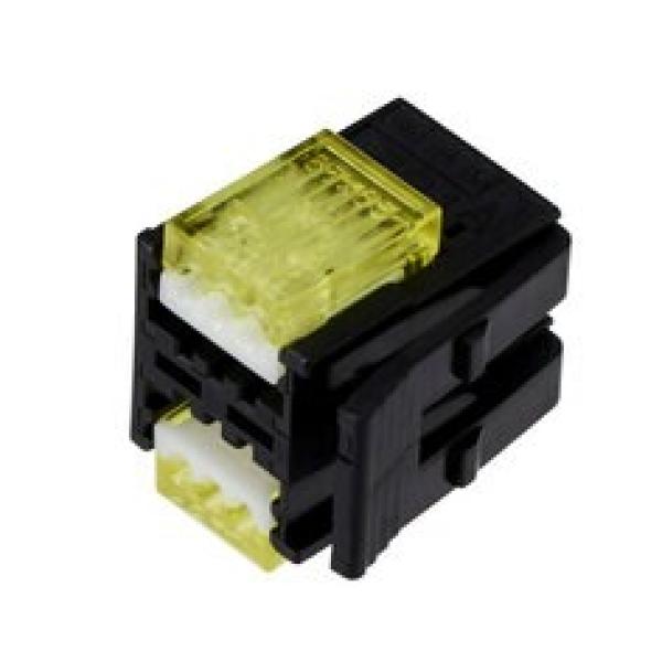 3M™ 37106-3122-0W0 FL 100, Mini Clamp II, Stiftstecker für die Kabelmontage, 06-polig, 24-26 AWG, 0,20 µm Au, Schwarz/Gelb