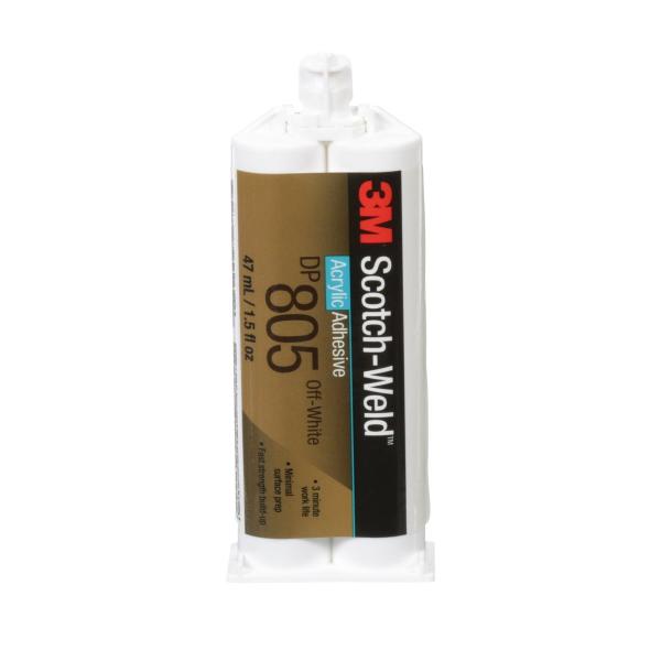 3M™ Scotch-Weld™ 2-Komponenten-Konstruktionsklebstoff auf Acrylatbasis DP805, Off-White, 48.5 ml