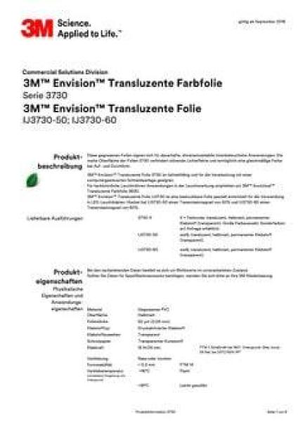 3M™ Envision™ Transluzente Farbfolie 3730-26L, Green, 1220 mm x 45,72 m