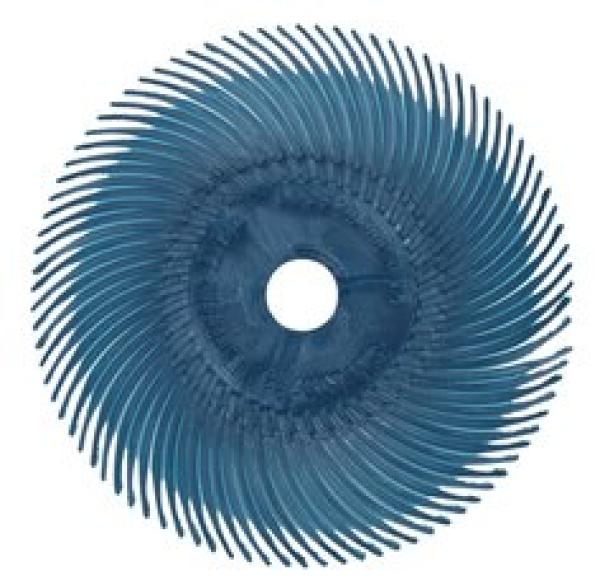 Scotch-Brite™ Radial Bristle Brush RB-ZB, hellgrün, 76,2 mm, 9,5 mm, 1 Micron, Typ C