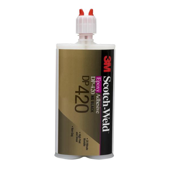 3M™ Scotch-Weld™ 2-Komponenten-Konstruktionsklebstoff auf Epoxidharzbasis DP420NS, Schwarz, 400 ml