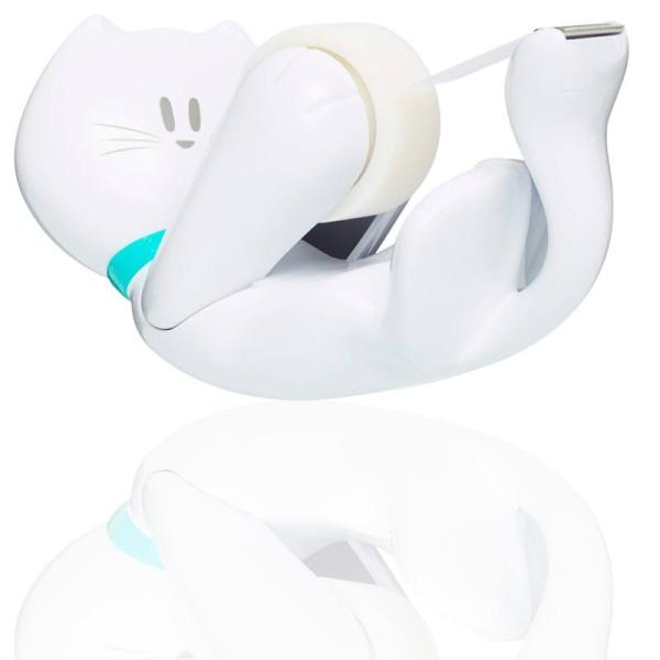 Scotch™ Tischabroller im Katzen Design C39 + Scotch® Magic™ unsichtbares Klebeband, 19 mm x 8,89 m, 1 Rolle/Packung