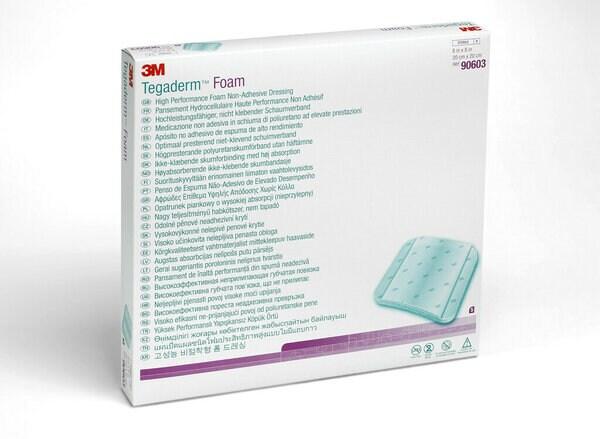 3M™ Tegaderm™ Foam Schaumverband nicht klebend, 90603, 20 cm x 20 cm, 5 / Packung