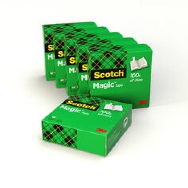 Scotch® Magic™ Unsichtbares Klebeband, 6 Rollen, 19 mm x 33 m