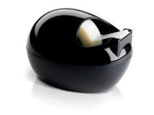 Scotch™ Karim Rashid Tischabroller, schwarz + Scotch® Magic™ unsichtbares Klebeband, 19 mm x 7,5 m, 1 Rolle/Packung