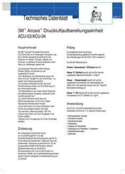 3M™ Aircare™ Filtergerät, Bodenmontage, ACU-04