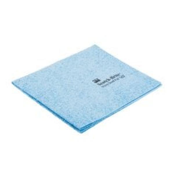3M™ Scotch-Brite™ Micro Duett Mikrofasertuch, Blau, ohne Aufdruck, 32  x 40 cm, 20 x 5 Stück / Karton