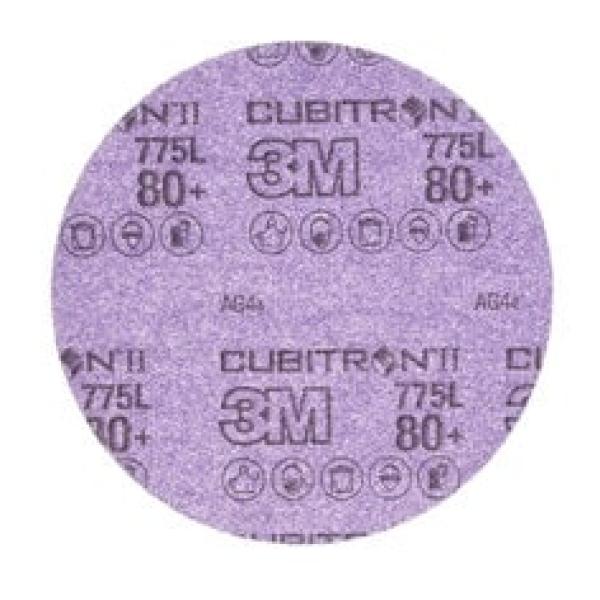 3M™ Cubitron™ II Hookit™ Filmscheibe 775L, 150 mm, 80+, ungelocht