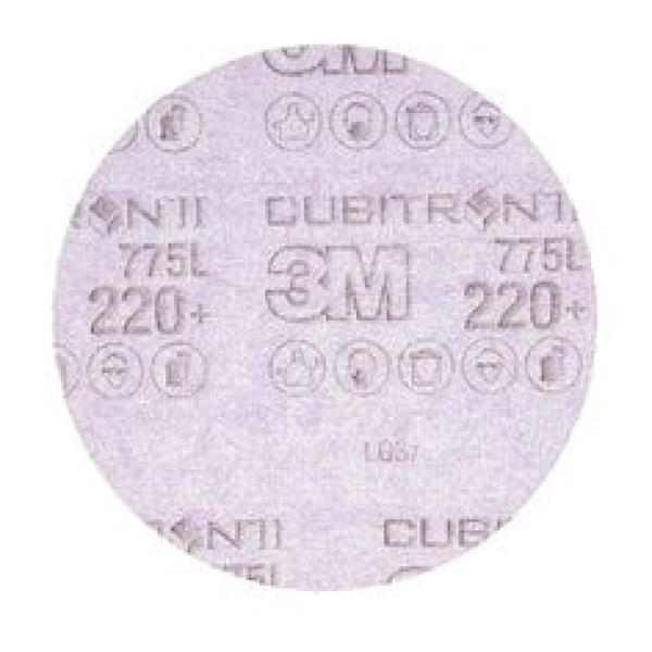 3M™ Cubitron™ II Hookit™ Filmscheibe 775L, 150 mm, 220+, ungelocht