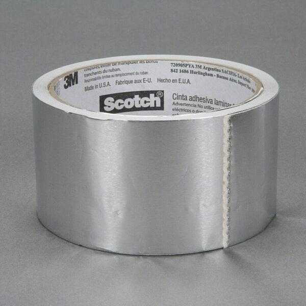 Scotch® Foil Tape 3311, Silver, 60 in x 600 yd, 3.6 mil, 2 rolls per case