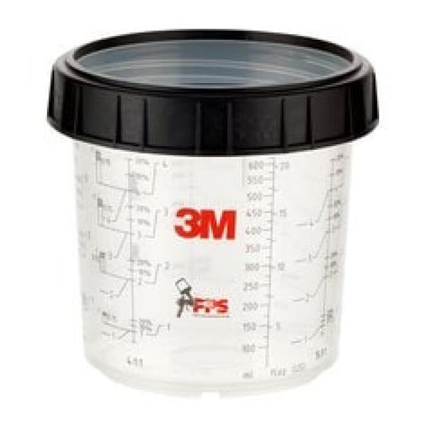3M™ PPS™ Außenbecher mit Schraubring, Standard, 650 ml, 16001