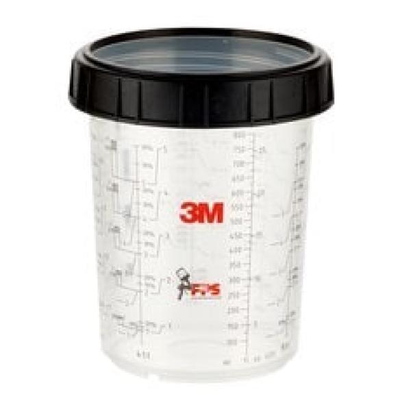 3M™ PPS™ Außenbecher mit Schraubring, Groß, 850 ml, 16023
