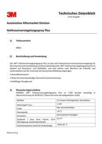 3M™ Hohlraumversiegelung- Spray Plus, 500ml, 08852