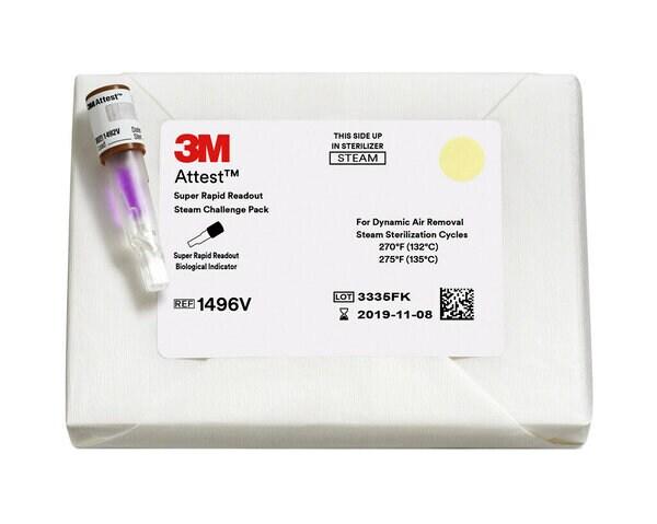 3M™ Attest™ Super Rapid Readout Bio-Indikatoren und Prüfpackungen für Dampf, 1496VF