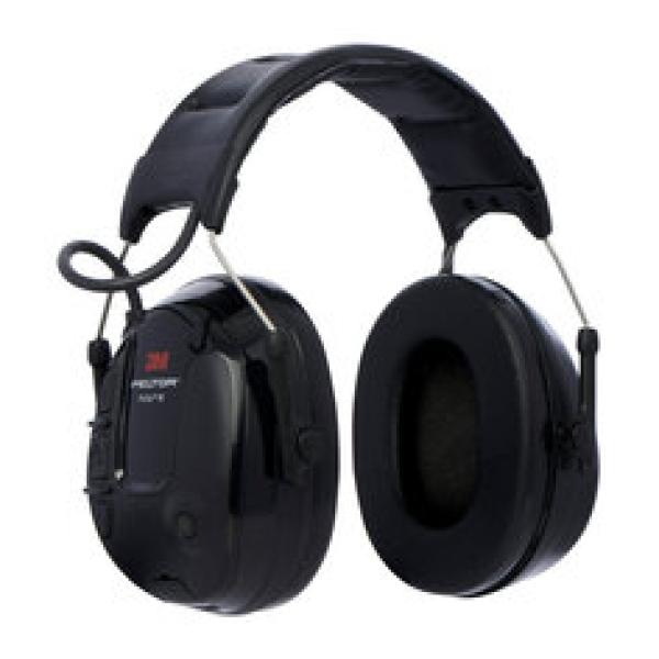 Headset 3M™ PELTOR™ ProTac™ III, 26 dB, schlanke Schalen, schwarz, Kopfbügel, MT13H220A