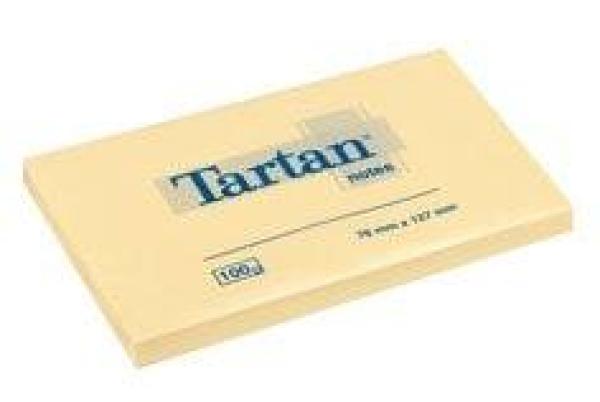Tartan™ Notes 012776, 127 x 76 mm, gelb, 1 Block à 100 Blatt