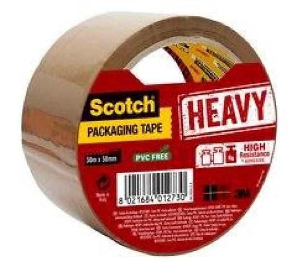 Scotch® Verpackungsklebeband Heavy, braun, 50 mm x 50 m, 1 Rolle
