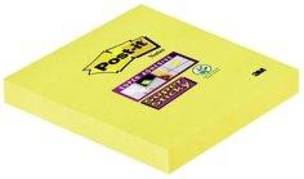 Post-it® Super Sticky Notes, narzissengelb, 12 Blöcke, 76 x 76 mm