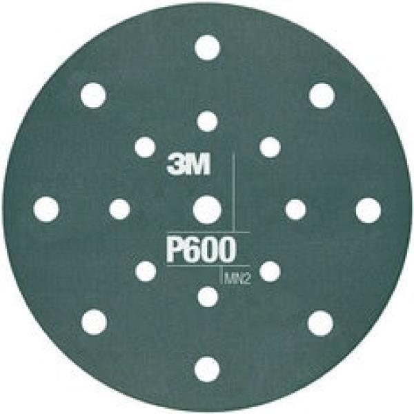 3M™ Hookit™ Flexible Schleifscheibe 270J, 150 mm, 17-fach gelocht, P600, 34801
