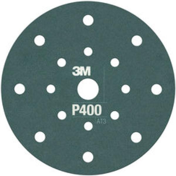 3M™ Hookit™ Flexible Schleifscheibe 270J, 150 mm, 17-fach gelocht, P400, 34800