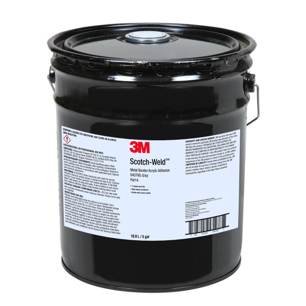 3M™ Scotch-Weld™ 2-Komponenten Konstruktionsklebstoff auf Acrylatbasis DP8407NS, Grau, Aktivator, Teil A, 18.925 ml