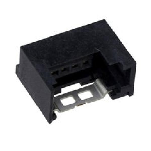 3M™ 37204-1BE0-004 PL, Mini Clamp II, Buchsenstecker für die Leiterplattenmontage, 90° rechtwinklig, 04-polig, 372 Serie, 0,20 µm Au, Schwarz