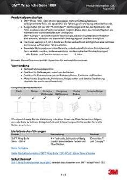 3M™ Wrap Folie 1080-SP59, Caramel Luster, 1,52 m x 25 m, 1 Rolle