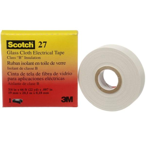 Scotch® 27 Glasfasergewebeband, Weiß, 19 mm x 20 m, 0.18 mm
