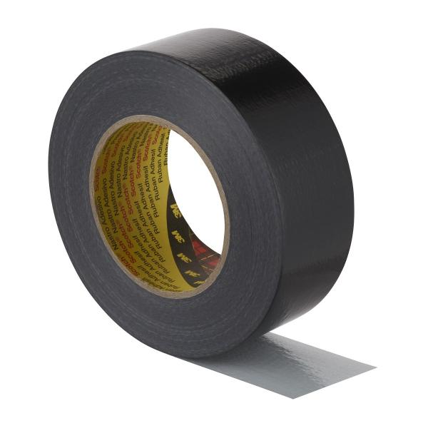 3M™ Schwerlast-Gewebeklebeband 2904, Schwarz, 1350 mm x 50 m