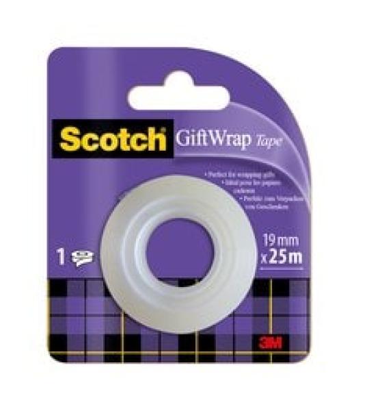 Scotch® Geschenk-Satinklebeband, Nachfüllpackung, 1 Rolle, 19 mm x 25 m