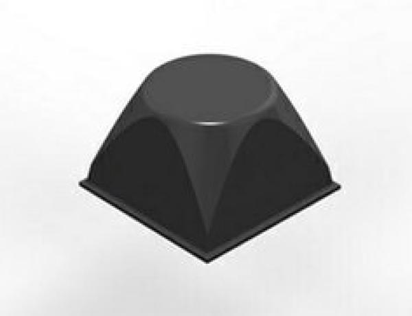 3M™ Bumpon™ SJ5514 Elastikpuffer, Grau,  20,6 x 13,1 mm, Klebstoff Natur-Kautschuk R-30