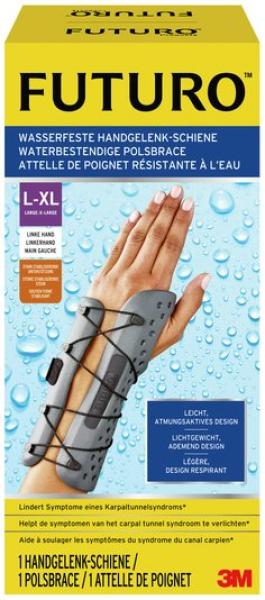 FUTURO™ wasserfeste Handgelenk-Schiene, links, L/XL