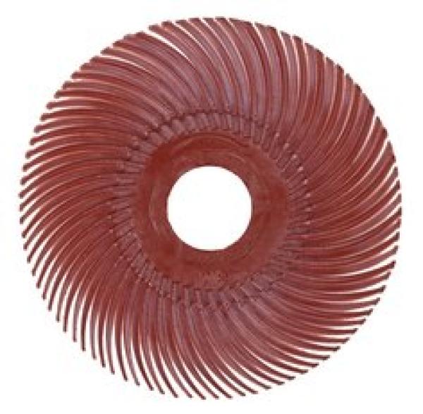 Scotch-Brite™ Radial Bristle Brush RB-ZB, rot, 50,8 mm, P220, Typ C