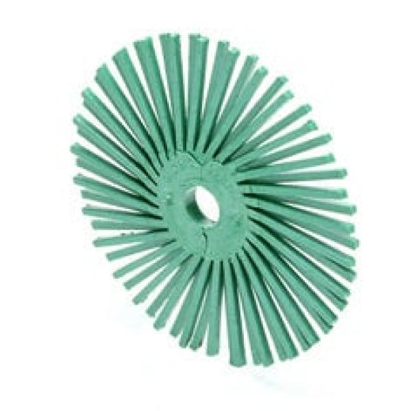 Scotch-Brite™ Radial Bristle Brush RB-ZB, grün, 76,2 mm x 9,5 mm, P80, Typ A