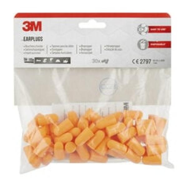 3M™ Gehörschutzstöpsel 1100, 30 Paar pro Packung (94 bis 105 dB)