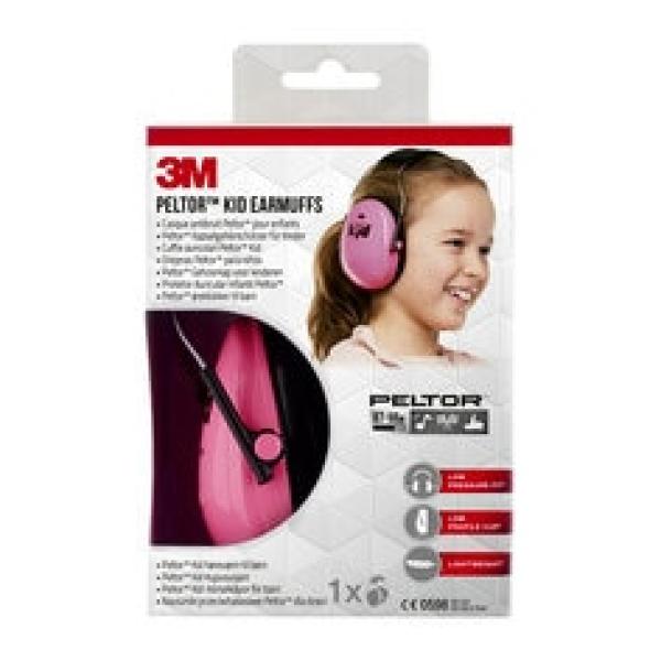 3M™ PELTOR™ Kapselgehörschutz für Kinder H510AK, Pink (87 bis 98 dB)