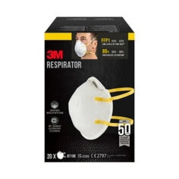 3M™ Maske für Handschleifen 8710E, FFP1, 20 pro Packung